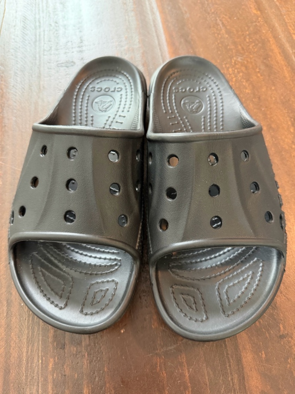 CROCS Black Slide Clogs - Picture 2 of 6